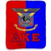 Greekgear Delta Kappa Epsilon DKE Two Tone Sherpa Lap Blanket
