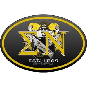 Sigma Nu Color Oval Decal