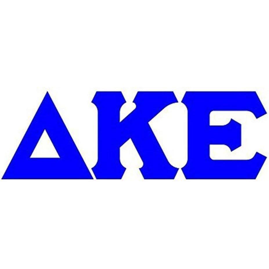 imageDelta Kappa Epsilon DKE Big Greek Letter Window Sticker Decal 4 Inches Royal BlueRoyal Blue