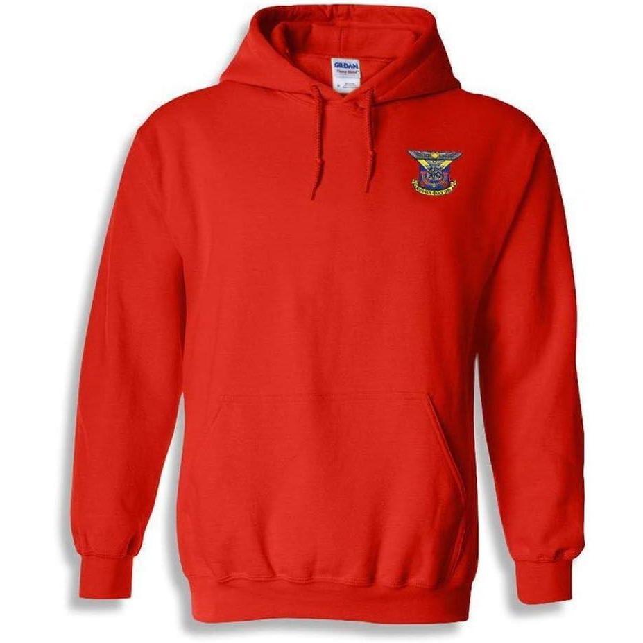 imageDelta Kappa Epsilon DKE Crest  Shield Emblem Hooded SweatshirtRed