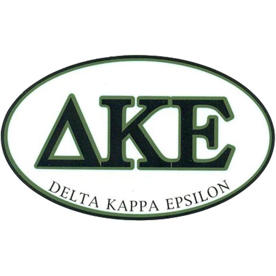imageDelta Kappa Epsilon DKE Euro Decal Oval Sticker
