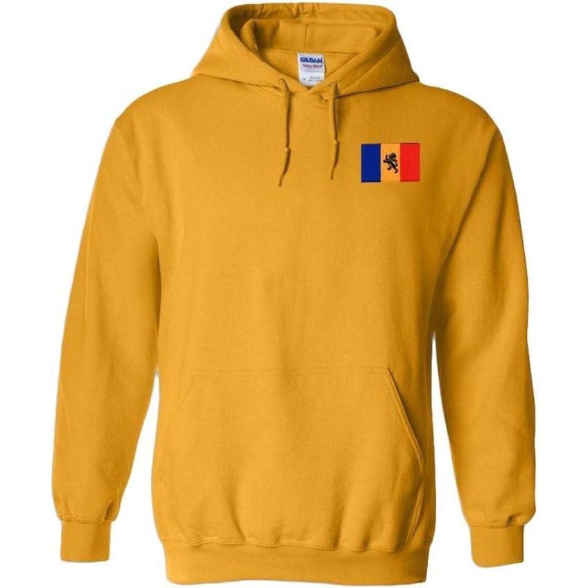imageDelta Kappa Epsilon DKE Flag Patch Hooded SweatshirtAthletic Gold