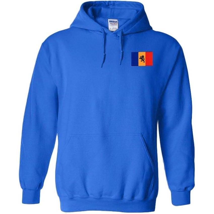 imageDelta Kappa Epsilon DKE Flag Patch Hooded SweatshirtRoyal Blue