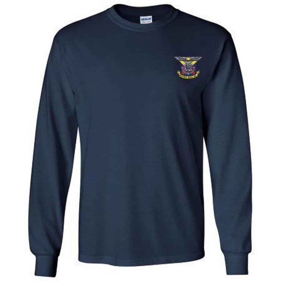 imageDelta Kappa Epsilon DKE Fraternity Crest Longsleeve TeeNavy Blue