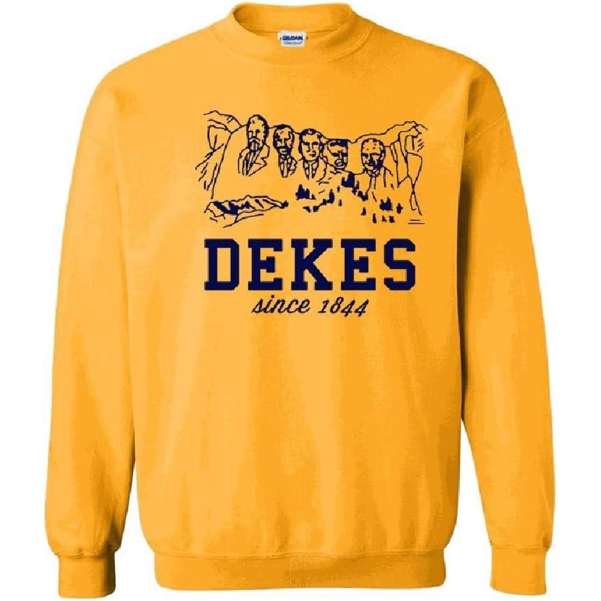 imageDelta Kappa Epsilon DKE Logo Crewneck SweatshirtGold