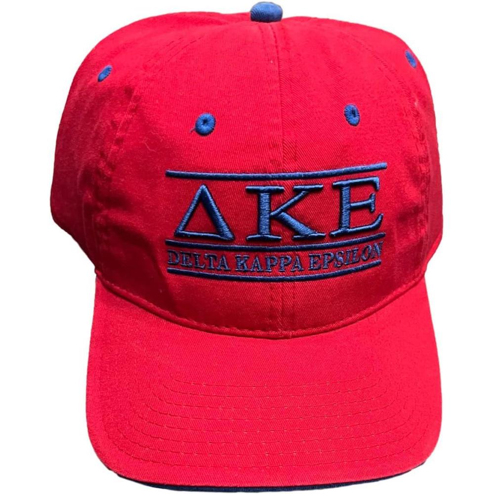 imageDelta Kappa Epsilon DKE Throwback Game HatRed WBlue Thread Color