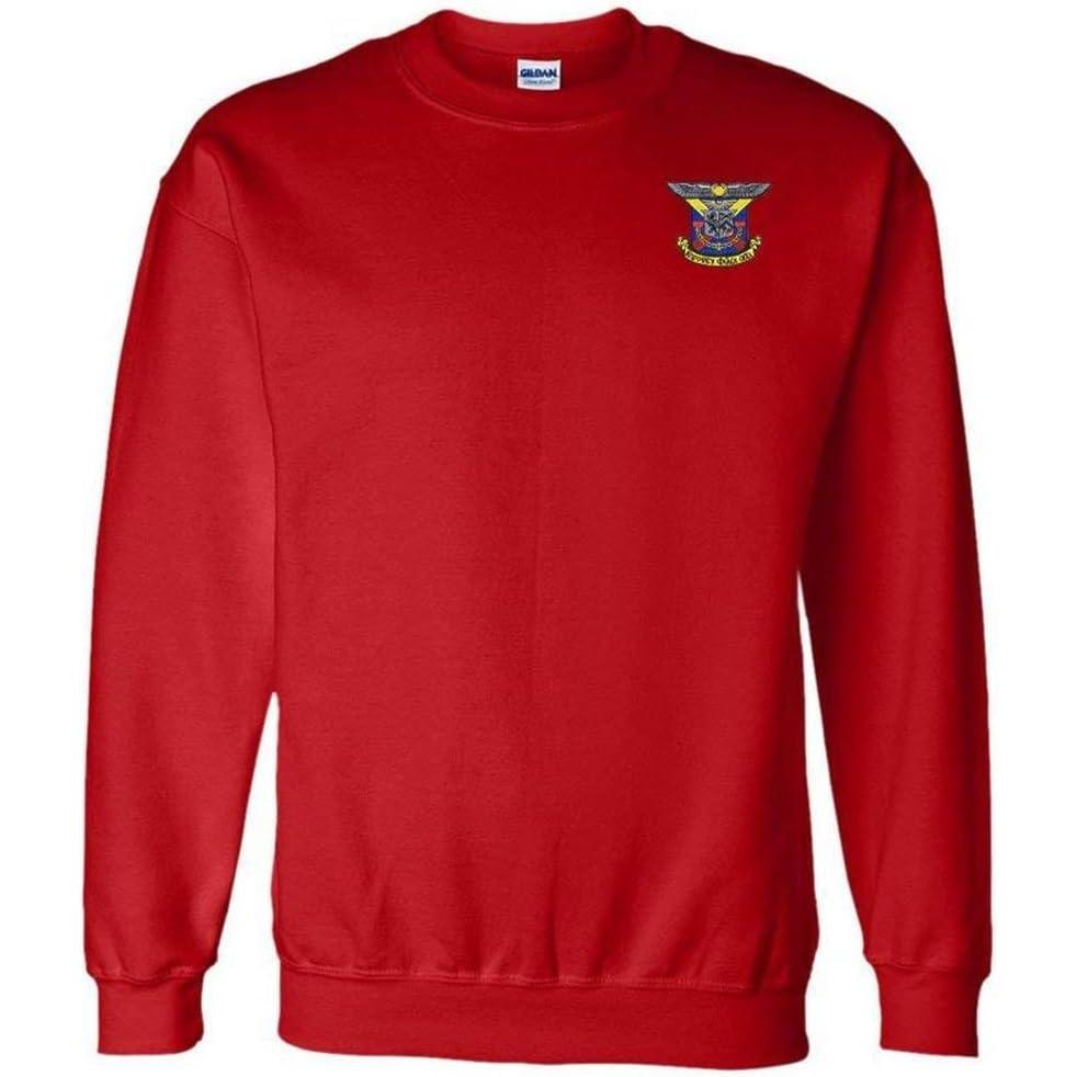 imageDelta Kappa Epsilon World Famous Crest Shield PATCH Crewneck SweatshirtRed