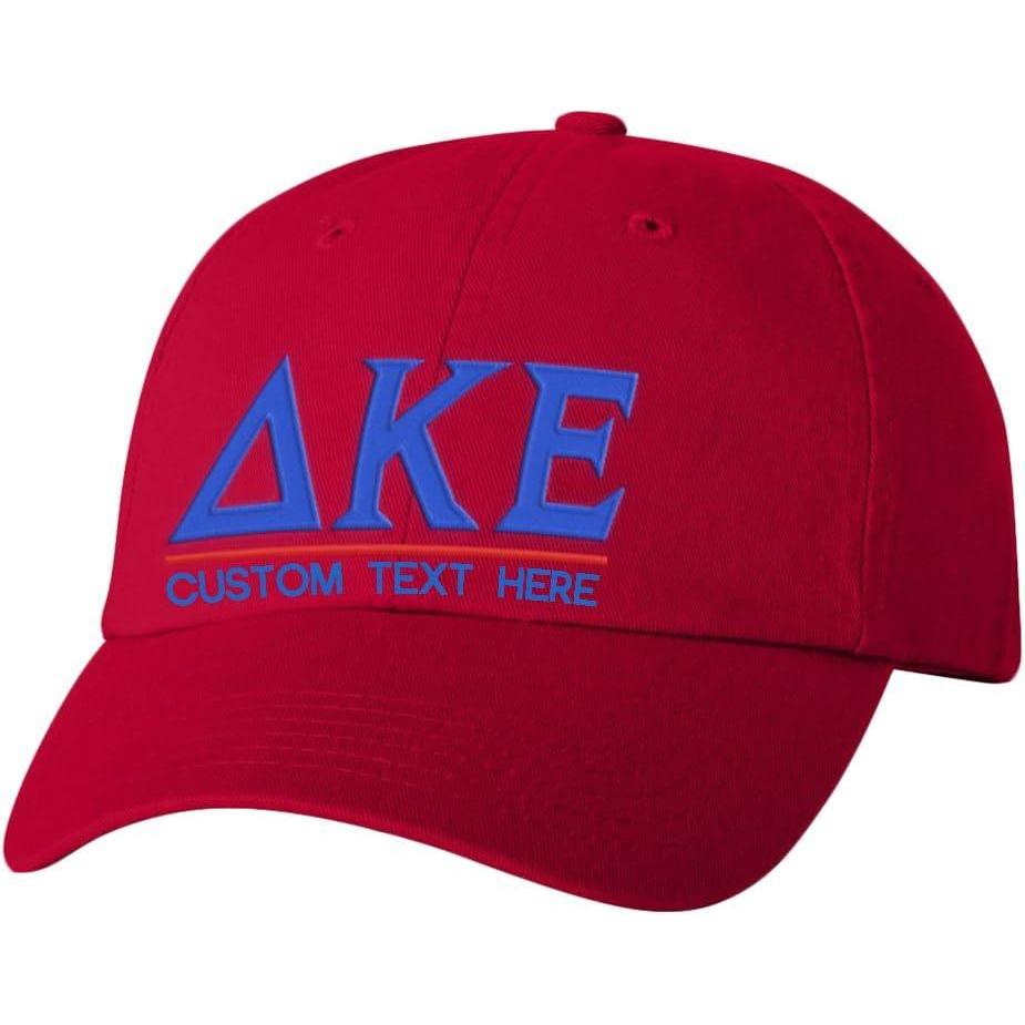 imagePersonalized Delta Kappa Epsilon DKE Greek Line HatRed