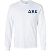 Delta Kappa Epsilon DKE Flag Long Sleeve T-Shirt(White)