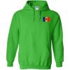 Delta Kappa Epsilon DKE Flag Patch Hooded Sweatshirt(Kelly Green)