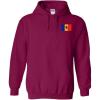 Delta Kappa Epsilon DKE Flag Patch Hooded Sweatshirt(Maroon)