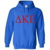Delta Kappa Epsilon DKE World Famous Greek Hoodie – Royal Blue with Red Imprint(Royal Blue)