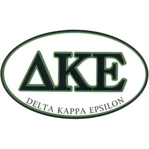 Delta Kappa Epsilon DKE Euro Decal Oval Sticker