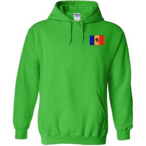 Delta Kappa Epsilon DKE Flag Patch Hooded Sweatshirt(Kelly Green)