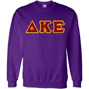Delta Kappa Epsilon Lettered Crewneck(Purple)