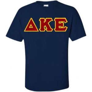 Delta Kappa Epsilon Lettered T-Shirt(Navy)