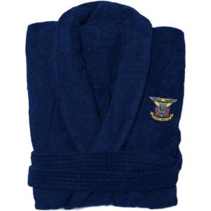 Greekgear Delta Kappa Epsilon DKE Bathrobe Navy Blue(Navy Blue)