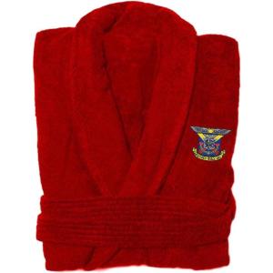 Greekgear Delta Kappa Epsilon DKE Bathrobe Navy Blue(Red)