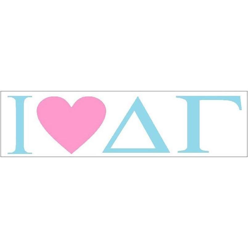 imageDelta Gamma I Love Bumper Sticker