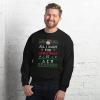 Delta Sigma Pi All I Want For Christmas Crewneck(Black)