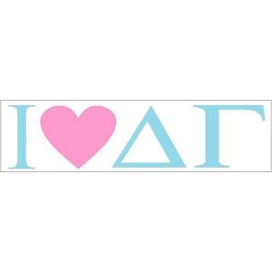 Delta Gamma I Love Bumper Sticker