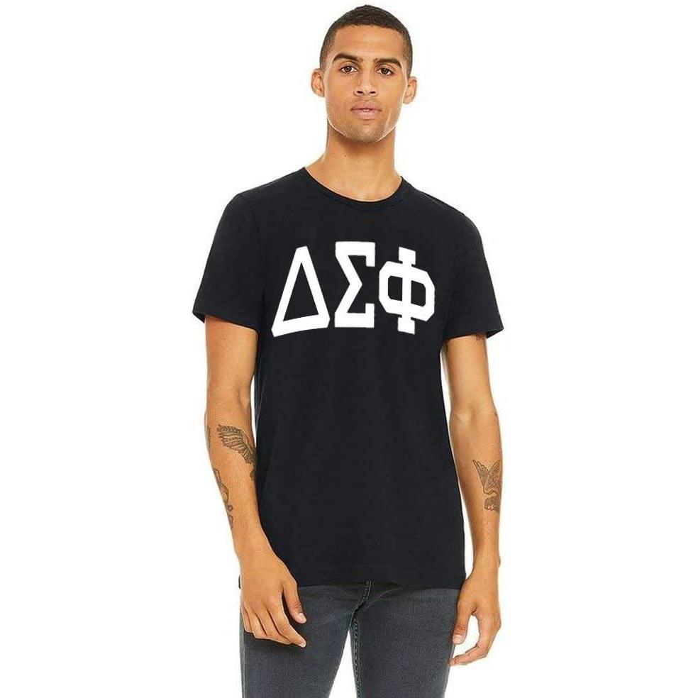 imageDelta Sigma Phi Arched Greek Letter TShirtBlack