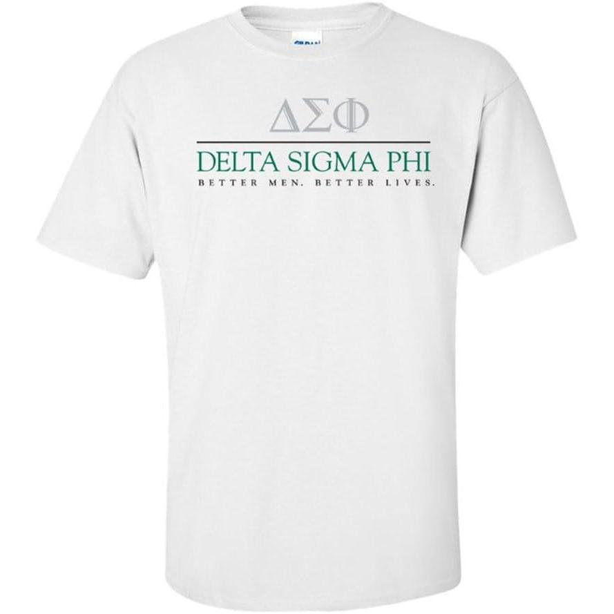 imageDelta Sigma Phi Better Men Better Lives Short Sleeve TeeLight Grey