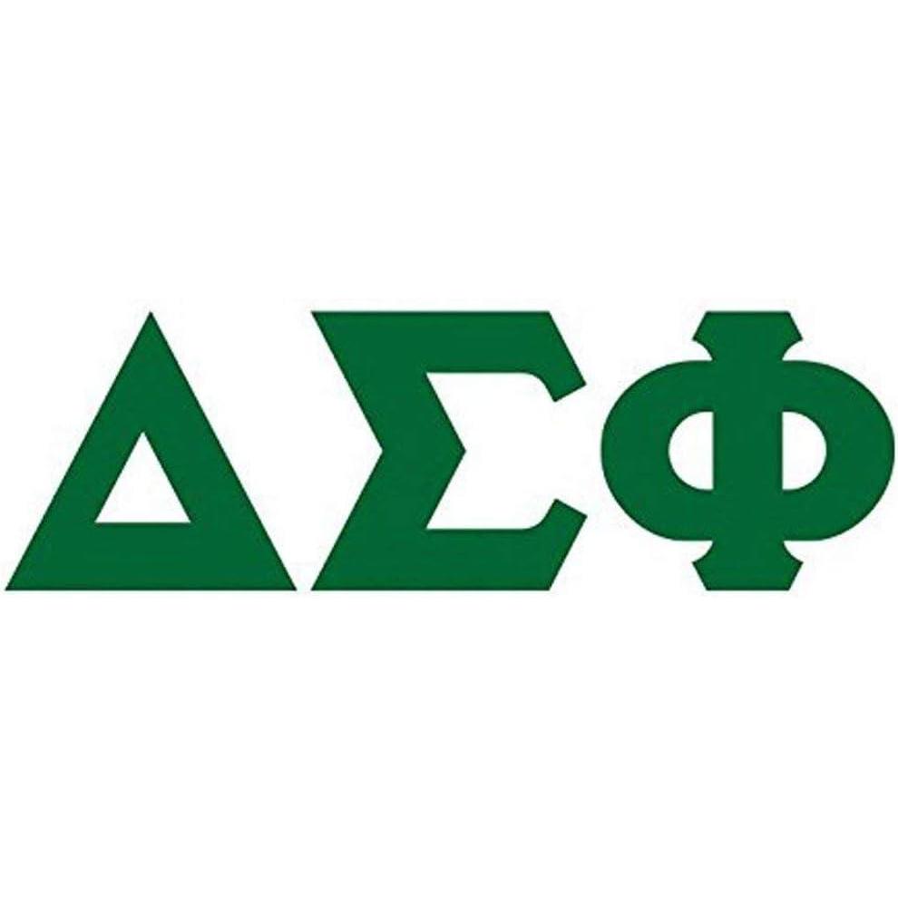 imageDelta Sigma Phi Big Greek Letter Window Sticker Decal 4 Inches Kelly GreenKelly Green