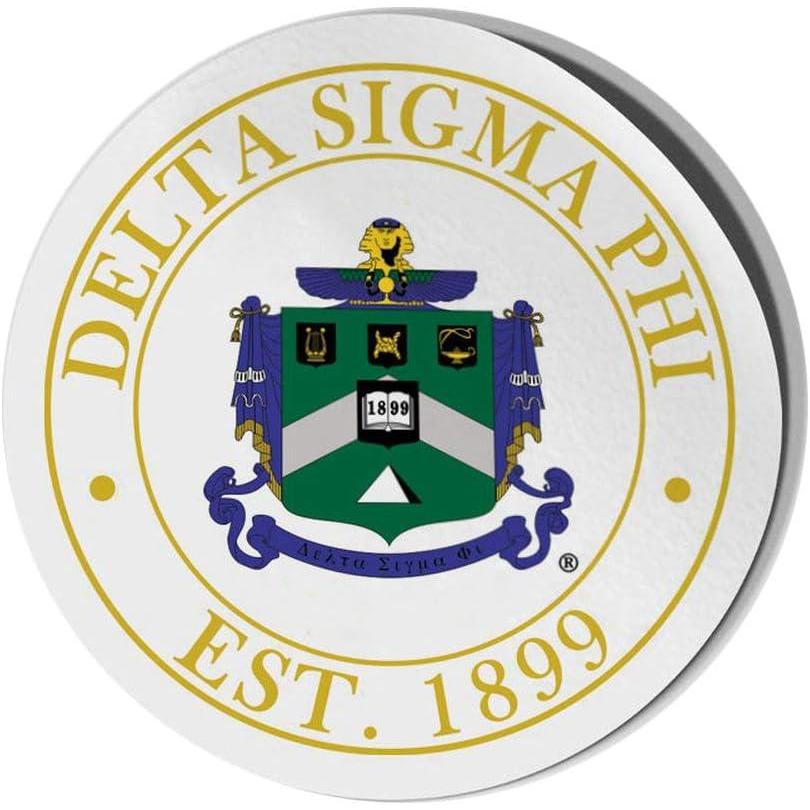 imageDelta Sigma Phi Circle Crest Shield Decal