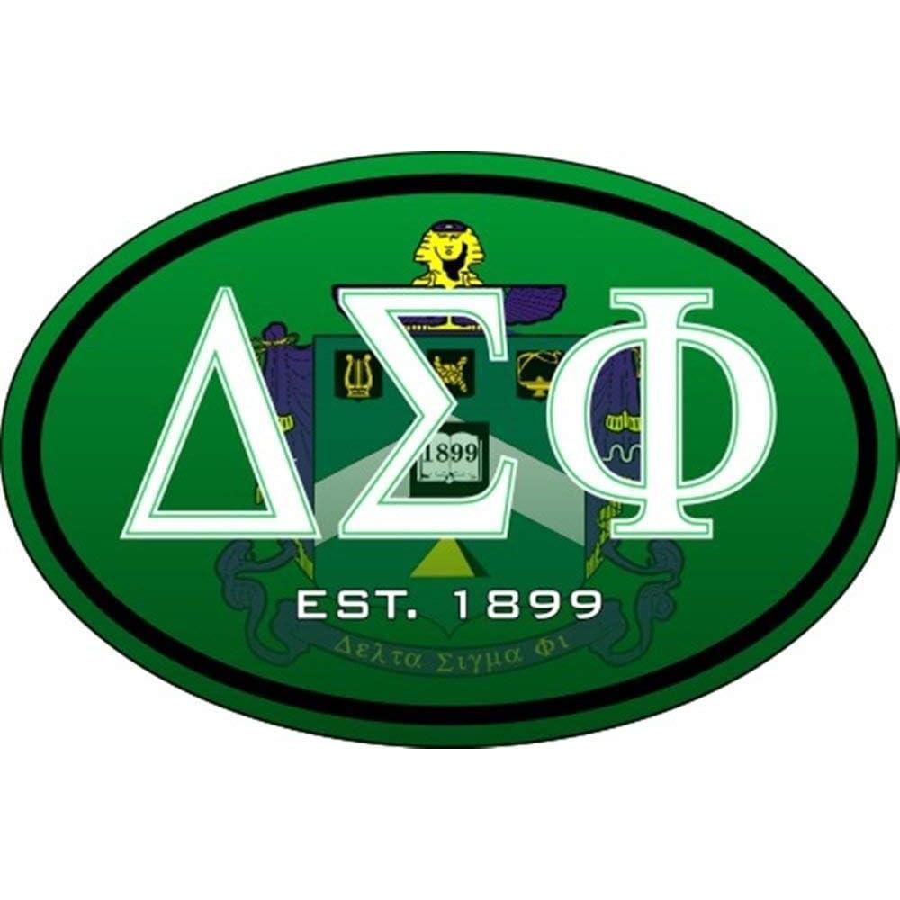imageDelta Sigma Phi Color Oval Decal