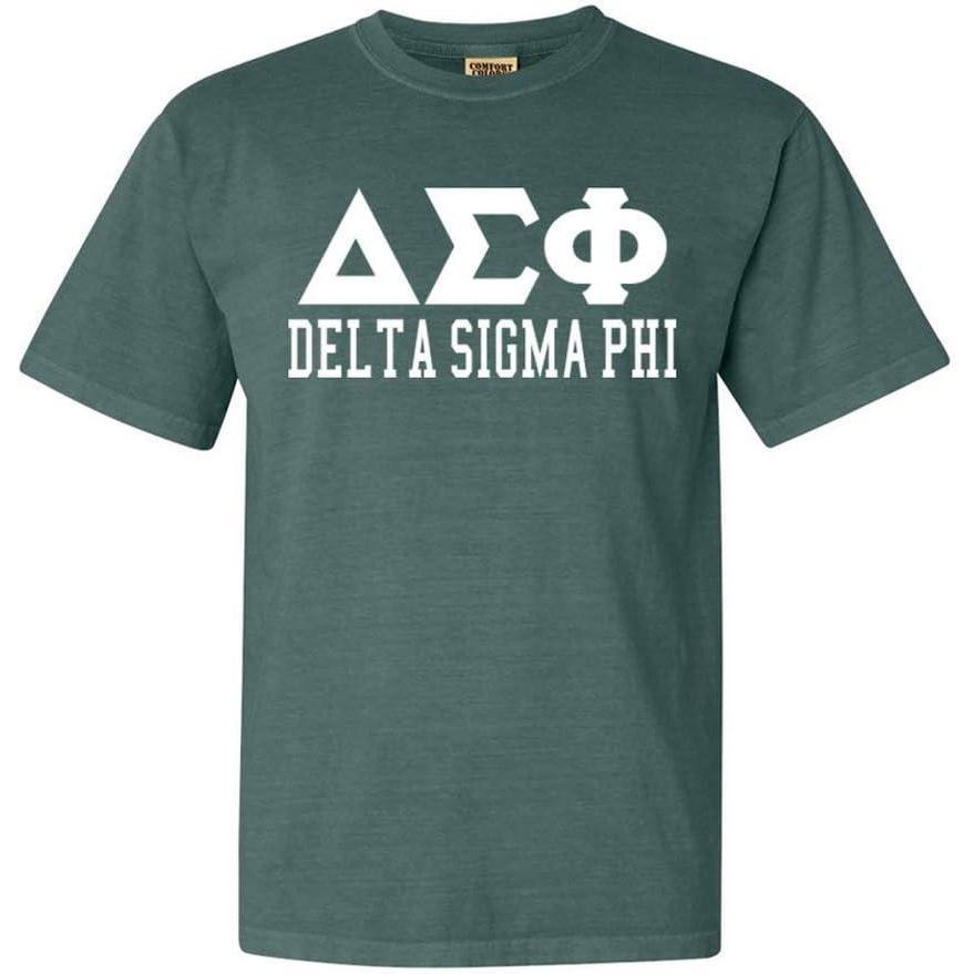 imageDelta Sigma Phi Greek Heavyweight TShirtEmerald