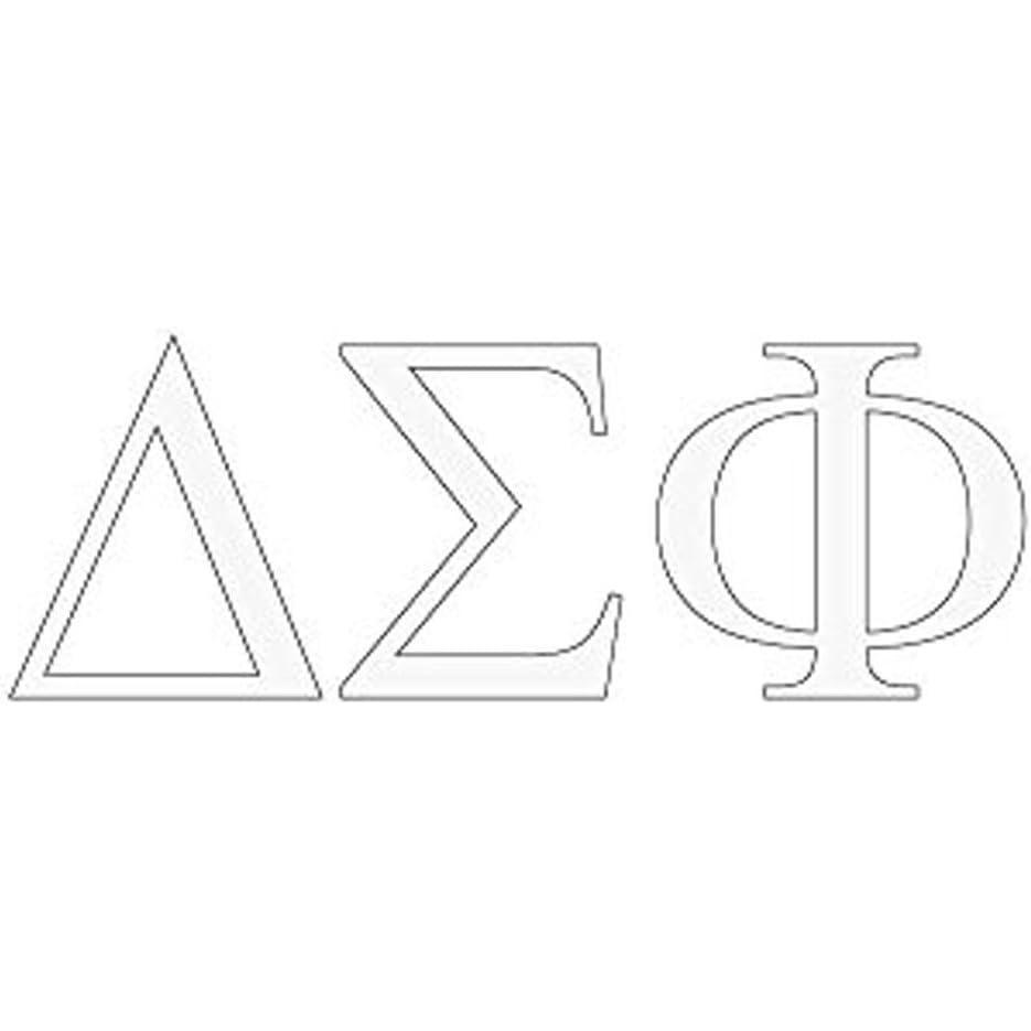 imageDelta Sigma Phi Greek Letter Window Sticker Decal