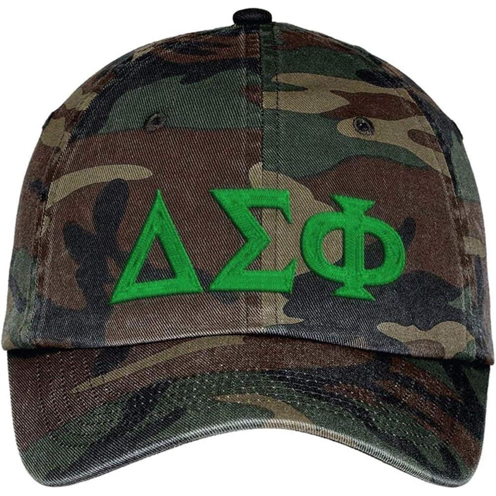 imageDelta Sigma Phi Lettered Camouflage Hat Military Camo