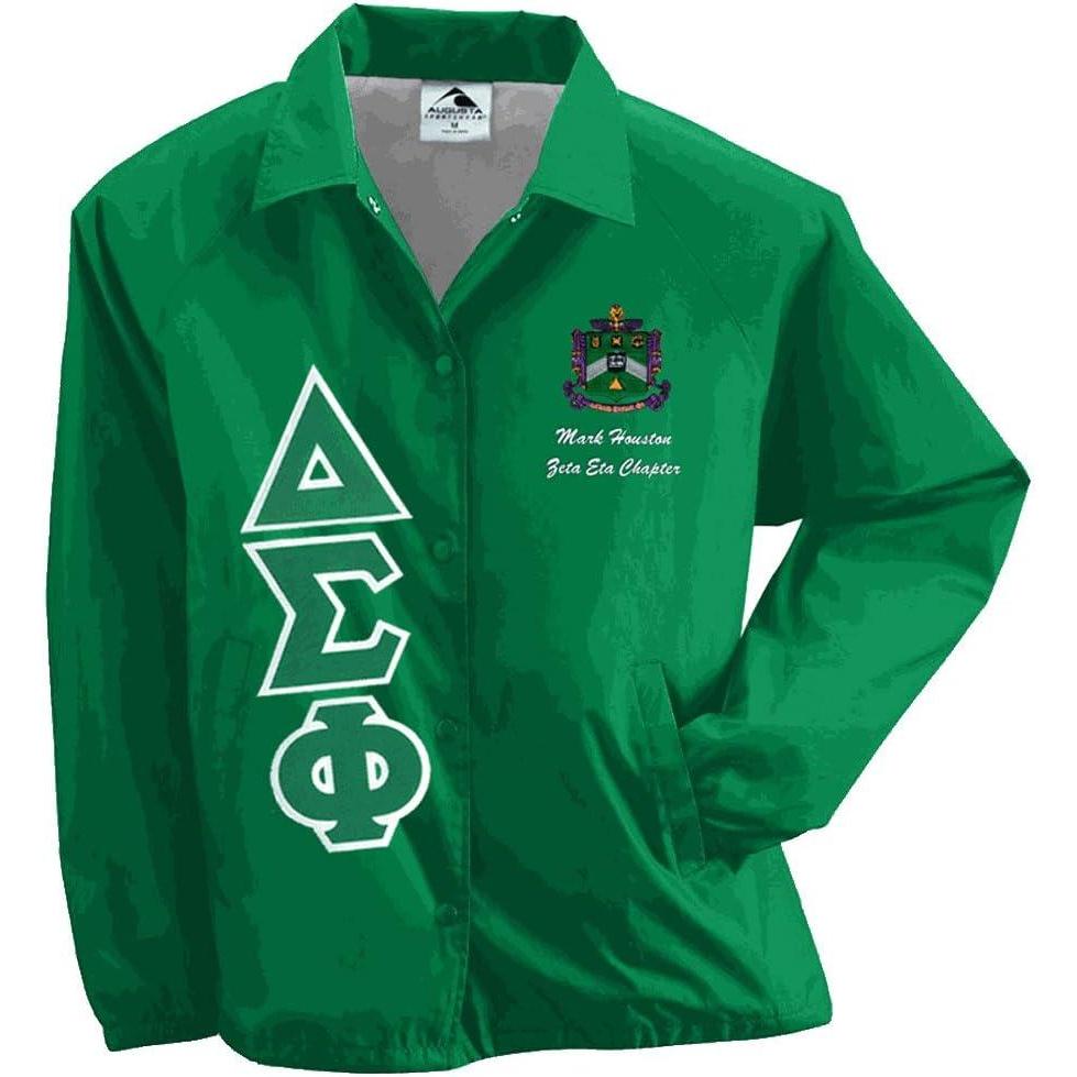 imageDelta Sigma Phi Lettered JacketKelly Green