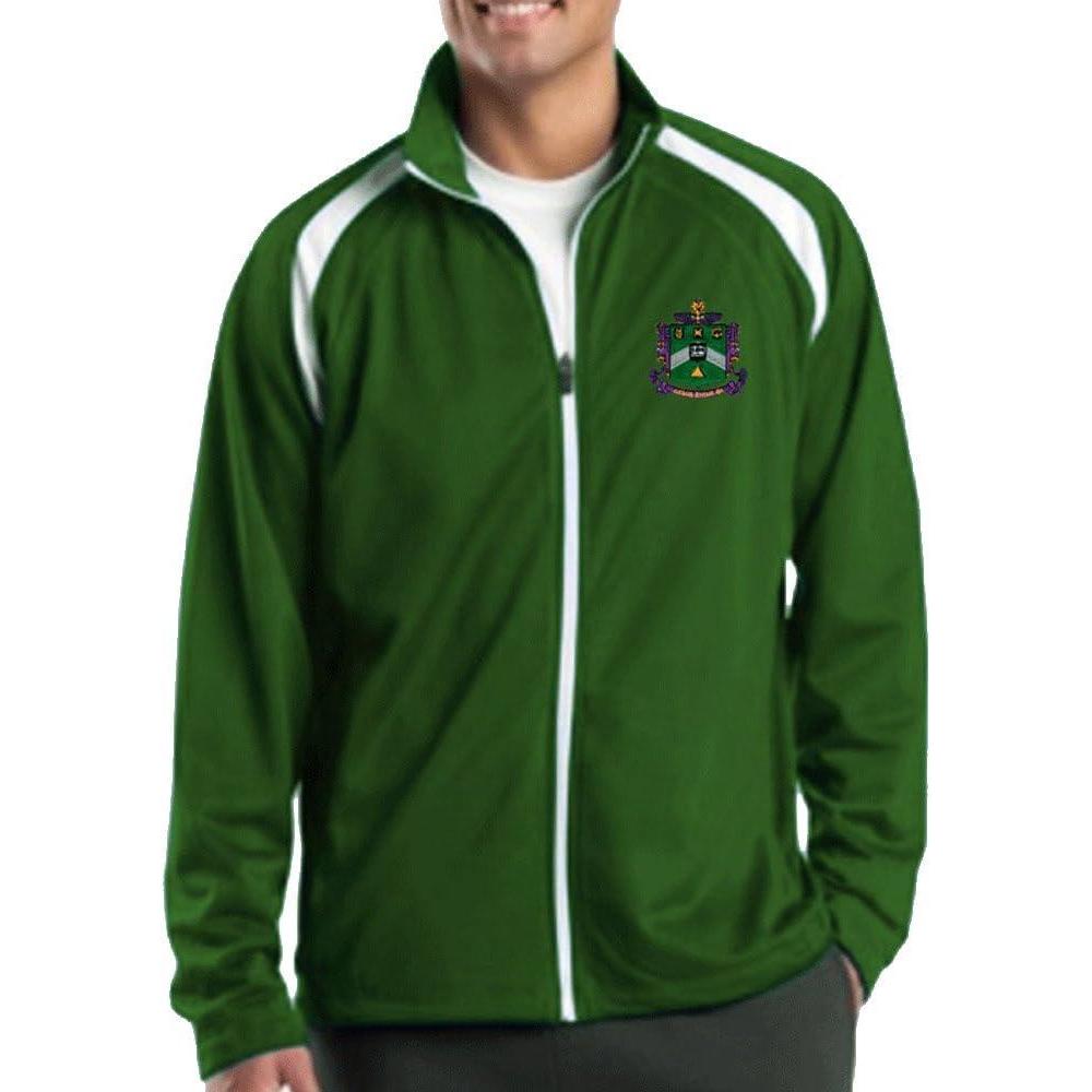 imageDelta Sigma Phi Track JacketForest GreenWhite