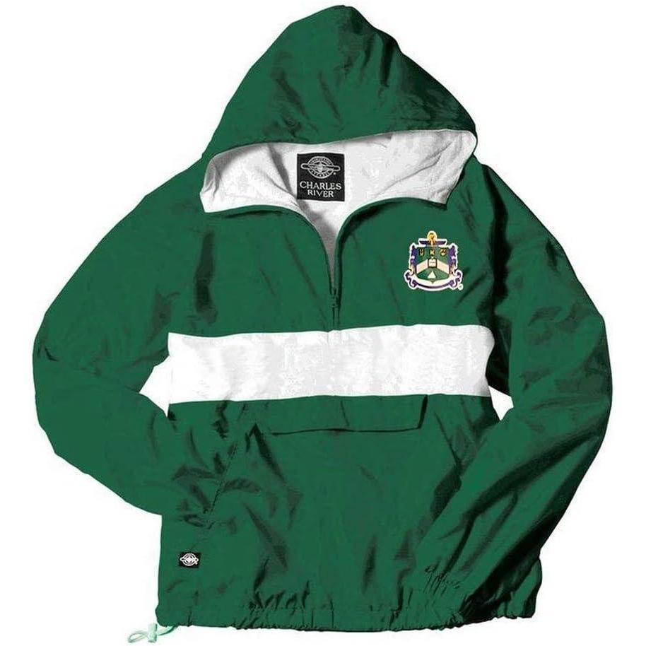 imageGreekgear Delta Sigma Phi AnorakForest GreenWhite