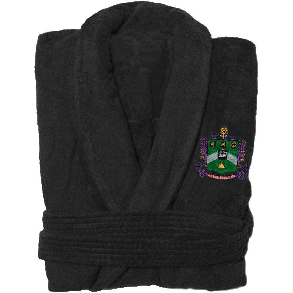 imageGreekgear Delta Sigma Phi Bathrobe BlackBlack