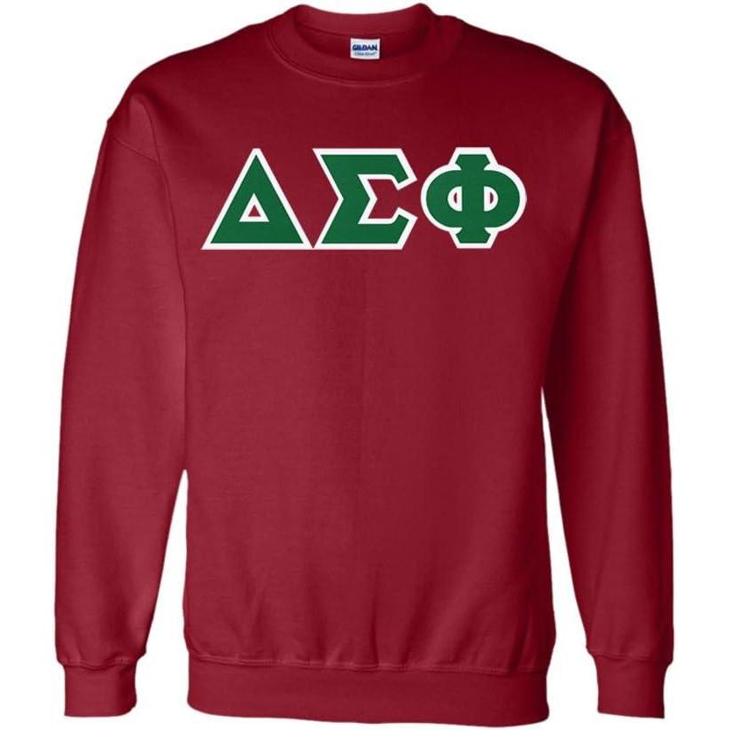 imageGreekgear Delta Sigma Phi Lettered CrewneckMaroon