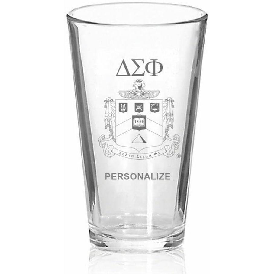 imageGreekgear Delta Sigma Phi Mixing Glass Transparent
