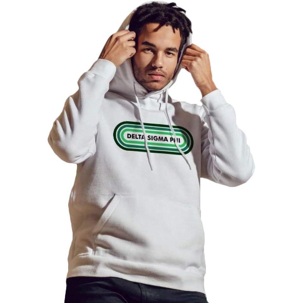 imageGreekgear Mens Delta Sigma Phi Capsule Hooded Sweatshirt WhiteWhite