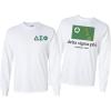 Delta Sigma Phi Flag Long Sleeve T-Shirt(White)