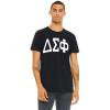 Delta Sigma Phi Arched Greek Letter T-Shirt(Black)