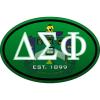 Delta Sigma Phi Color Oval Decal