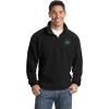 Delta Sigma Phi Emblem 1/4 Zip Pullover(Black)