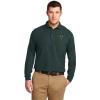 Delta Sigma Phi Emblem Long Sleeve Polo(Dark Green)