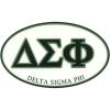 Delta Sigma Phi Euro Decal Oval Sticker