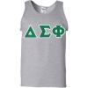 Delta Sigma Phi Lettered Tank Top(Sports Grey)
