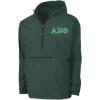Delta Sigma Phi Tackle Twill Lettered Pack N Go Pullover(Forest Green)