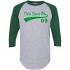Delta Sigma Phi Tail Year Raglan(Grey W/Dark Green)