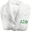 Greekgear Delta Sigma Phi Fraternity Lettered Bathrobe White(White)